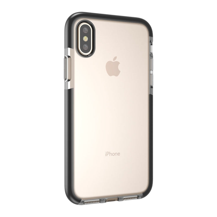 For iPhone X / XS  Fashion Transparent Texture Anti-collision TPU Protective Case