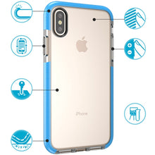 Load image into Gallery viewer, For iPhone X / XS  Fashion Transparent Texture Anti-collision TPU Protective Case