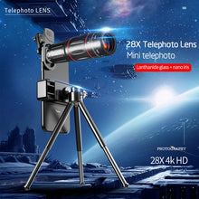Load image into Gallery viewer, W28-QK Mobile Phone Universal Lens Telescope 28X Big Pocket Set