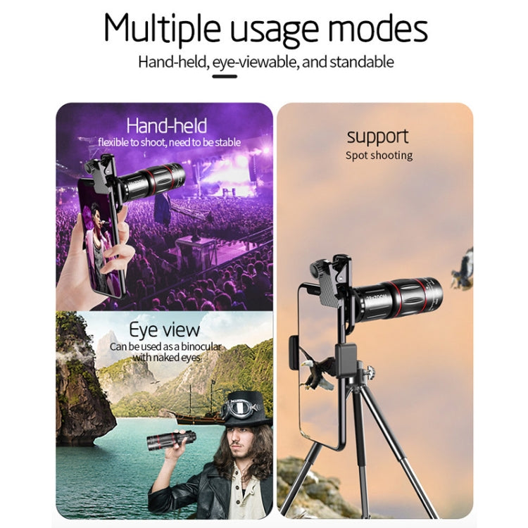 W28-QK Mobile Phone Universal Lens Telescope 28X Big Pocket Set
