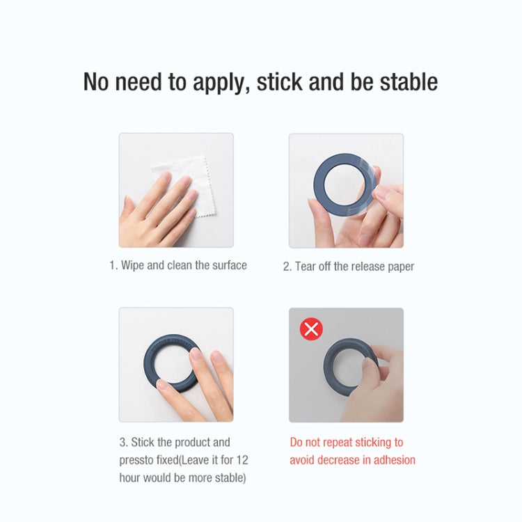 NILLKIN Portable PU Leather Magnetic Ring Sticker