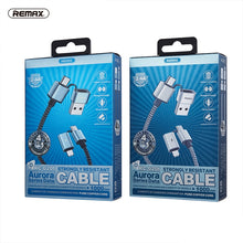 Load image into Gallery viewer, REMAX RC-020t 2.4A Aurora Series 4 in 1 8 Pin + USB +2 x Type-C Data Snyc Charging Cable, Cable Length: 1m