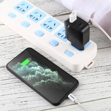 Load image into Gallery viewer, LZ-819A+C QC3.0 USB + PD 18W USB-C / Type-C Interfaces Travel Charger with Indicator Light, EU Plug