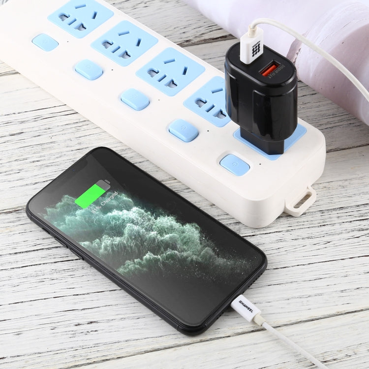 LZ-022 5V 2.4A Dual USB Ports Travel Charger, EU Plug