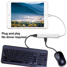 Load image into Gallery viewer, S-206 3 in 1 8 Pin Male to 2 x USB 3.0 + 8 Pin Female Camera Reader Adapter