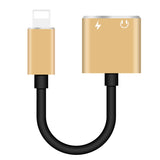 ENKAY Hat-prince HC-15 8 Pin + 3.5mm Jack to 8 Pin Charge Audio Adapter Cable, Support up to iOS 15.0