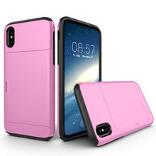 Load image into Gallery viewer, For iPhone X / XS TPU + PC Dropproof Protective Back Cover Case with Card Slot