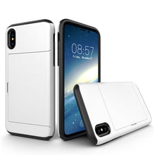 Load image into Gallery viewer, For iPhone X / XS TPU + PC Dropproof Protective Back Cover Case with Card Slot