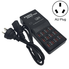 Load image into Gallery viewer, W-858 12A 12 Ports USB Fast Charging Dock Desktop Smart Charger AC100-240V, AU Plug