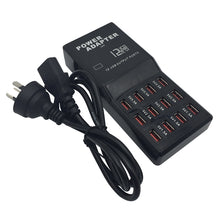 Load image into Gallery viewer, W-858 12A 12 Ports USB Fast Charging Dock Desktop Smart Charger AC100-240V, AU Plug