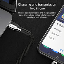 Load image into Gallery viewer, WK WDC-107i 1m 2.4A Saint Zinc Alloy Series USB to 8 Pin Data Sync Charging Cable