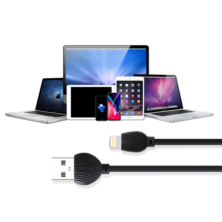 awei CL-63 2.5A 8 Pin Charging + Transmission Aluminum Alloy Data Cable, Length: 1m