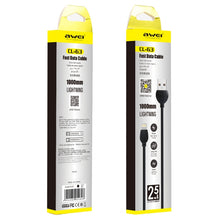 Load image into Gallery viewer, awei CL-63 2.5A 8 Pin Charging + Transmission Aluminum Alloy Data Cable, Length: 1m