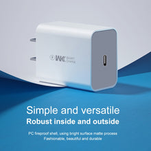 Load image into Gallery viewer, WK WP-U55 Max 20W Maxspeed PD Fast Charger