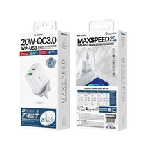 Load image into Gallery viewer, WK WP-U53 QC3.0 Charger 20W USB Type-C Maxspeed PD Fast Charger