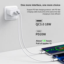 Load image into Gallery viewer, WK WP-U53 QC3.0 Charger 20W USB Type-C Maxspeed PD Fast Charger