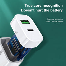 Load image into Gallery viewer, WK WP-U53 QC3.0 Charger 20W USB Type-C Maxspeed PD Fast Charger