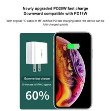 Load image into Gallery viewer, WK WP-U53 QC3.0 Charger 20W USB Type-C Maxspeed PD Fast Charger