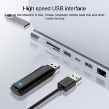 Load image into Gallery viewer, 11 in 1 RJ45 + 87W PD + SD/TF + USBx3+ HDMI + VGA + 3.5mm AUX to Type-C HUB Adapter, 11 in 1