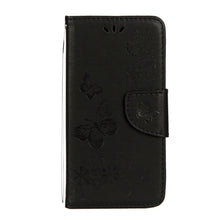 Load image into Gallery viewer, For iPhone X / XS Pressed Flowers Butterfly Pattern Horizontal Flip Leather Case with Holder &amp; Card Slots &amp; Wallet &amp; Lanyard, For X