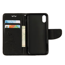 Load image into Gallery viewer, For iPhone X / XS Pressed Flowers Butterfly Pattern Horizontal Flip Leather Case with Holder &amp; Card Slots &amp; Wallet &amp; Lanyard, For X