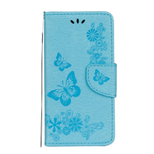 Load image into Gallery viewer, For iPhone X / XS Pressed Flowers Butterfly Pattern Horizontal Flip Leather Case with Holder &amp; Card Slots &amp; Wallet &amp; Lanyard, For X