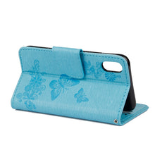 Load image into Gallery viewer, For iPhone X / XS Pressed Flowers Butterfly Pattern Horizontal Flip Leather Case with Holder &amp; Card Slots &amp; Wallet &amp; Lanyard, For X