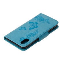 Load image into Gallery viewer, For iPhone X / XS Pressed Flowers Butterfly Pattern Horizontal Flip Leather Case with Holder &amp; Card Slots &amp; Wallet &amp; Lanyard, For X