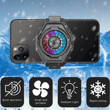 Load image into Gallery viewer, MB-F3 Mobile Phone Live Broadcast Gaming Semiconductor Radiator Back Clamp Cooling Fan