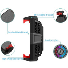 Load image into Gallery viewer, MB-F3 Mobile Phone Live Broadcast Gaming Semiconductor Radiator Back Clamp Cooling Fan
