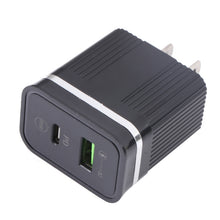 Load image into Gallery viewer, 46-A2C2 20W PD + QC3.0 USB Multifunction Fast Charger,US Plug, US Plug