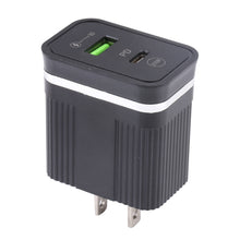 Load image into Gallery viewer, 46-A2C2 20W PD + QC3.0 USB Multifunction Fast Charger,US Plug, US Plug