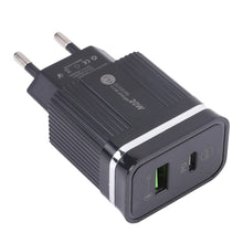 Load image into Gallery viewer, 46-A2C2 20W PD + QC3.0 USB Multifunction Fast Charger，EU Plug