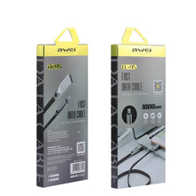 Load image into Gallery viewer, AWEI CL-95 USB to 8 Pin Portable Quick Charging TPE + Aluminum Alloy Data Cable, 2A, Length: 1m
