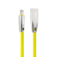 Load image into Gallery viewer, AWEI CL-95 USB to 8 Pin Portable Quick Charging TPE + Aluminum Alloy Data Cable, 2A, Length: 1m