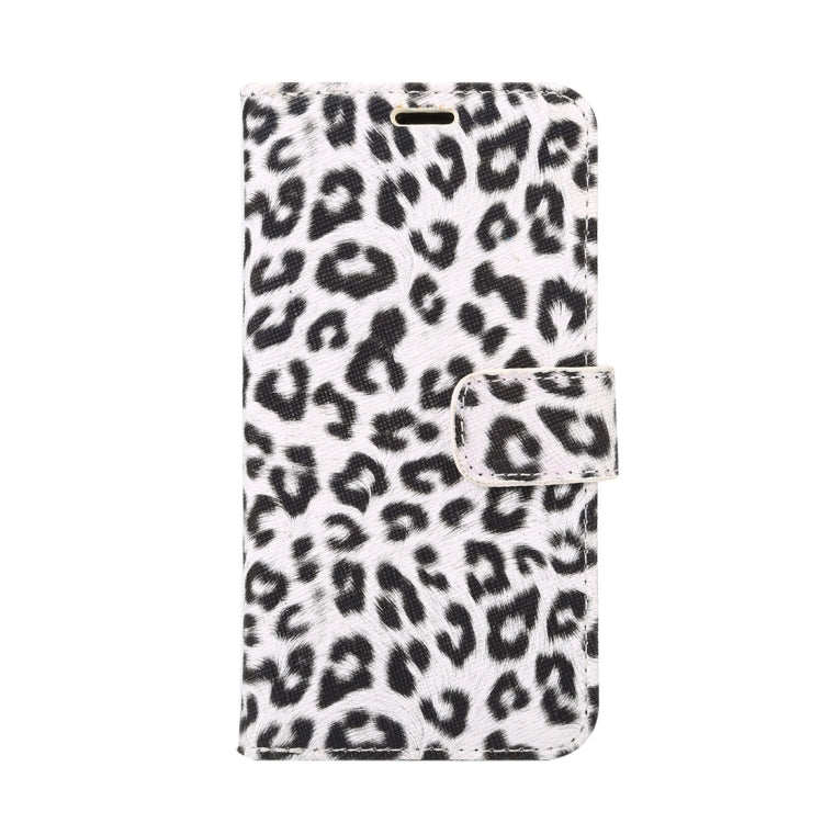 For iPhone X Leopard Pattern PU + PC Horizontal Flip Leather Protective Case with Holder & Card Slots