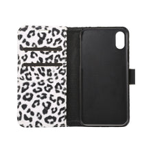 Load image into Gallery viewer, For iPhone X Leopard Pattern PU + PC Horizontal Flip Leather Protective Case with Holder &amp; Card Slots