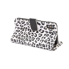 Load image into Gallery viewer, For iPhone X Leopard Pattern PU + PC Horizontal Flip Leather Protective Case with Holder &amp; Card Slots