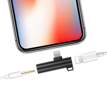 Load image into Gallery viewer, 2 in 1 Ball Head Shape 8 Pin + 3.5mm to 8 Pin Male Charging Audio Adapter