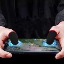 Load image into Gallery viewer, Silver Fiber Touchscreen Anti-slip Anti-sweat Gaming Finger Cover for Thumb / Index Finger