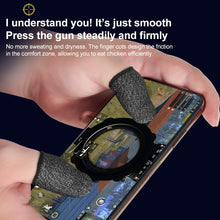 Load image into Gallery viewer, Silver Fiber Touchscreen Anti-slip Anti-sweat Gaming Finger Cover for Thumb / Index Finger