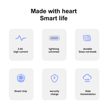 Load image into Gallery viewer, awei CL-115L 1m 2.4A USB to 8 Pin Charging Cable