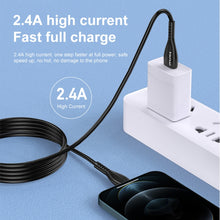 Load image into Gallery viewer, awei CL-115L 1m 2.4A USB to 8 Pin Charging Cable