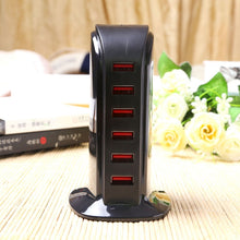 Load image into Gallery viewer, 853L 30W 6 Ports USB Fast Charging Dock Smart Charger AC100-240V
