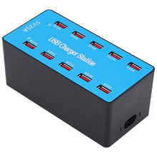 Load image into Gallery viewer, A5B 100W 10 Ports USB Smart Charging Station with Indicator Light, US Plug, 100W