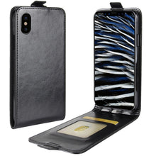 Load image into Gallery viewer, For iPhone X / XS Crazy Horse Texture Vertical Flip Leather Case with Card Slot &amp; Photo Frame