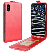 Load image into Gallery viewer, For iPhone X / XS Crazy Horse Texture Vertical Flip Leather Case with Card Slot &amp; Photo Frame