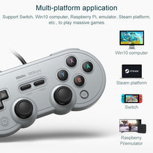 Load image into Gallery viewer, 8Bitdo SN30 PRO USB Wired Gamepad Joystick for Swith / Steam / PC, SN30 PRO Wired(Grey)