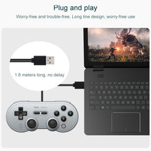 Load image into Gallery viewer, 8Bitdo SN30 PRO USB Wired Gamepad Joystick for Swith / Steam / PC, SN30 PRO Wired(Grey)