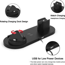 Load image into Gallery viewer, HQ-UD15-upgraded 6 in 1 Wireless Charger For iPhone, Apple Watch, AirPods and Other Android Phones